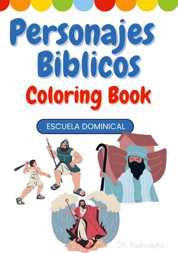 Libro colorear Personajes Bíblicos